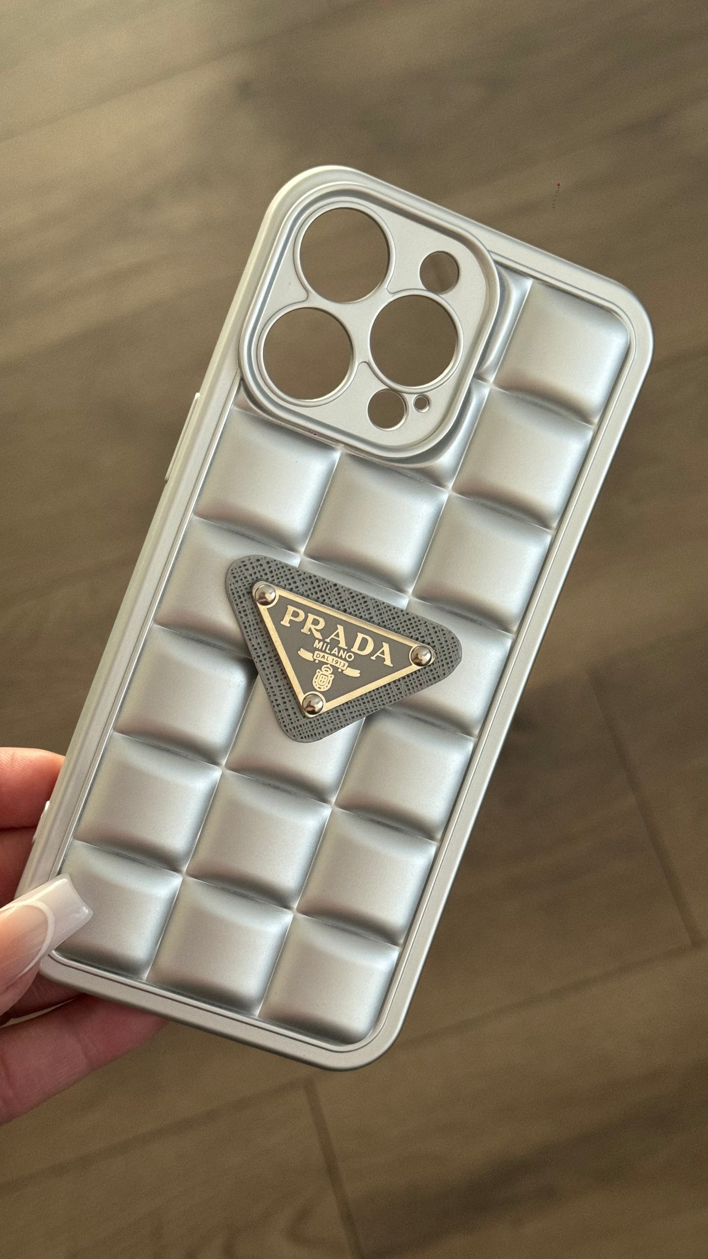 Metallic Prada case