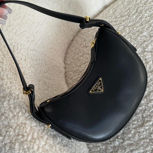 Prada arque leather