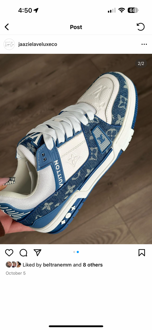 Denim lv sneakers