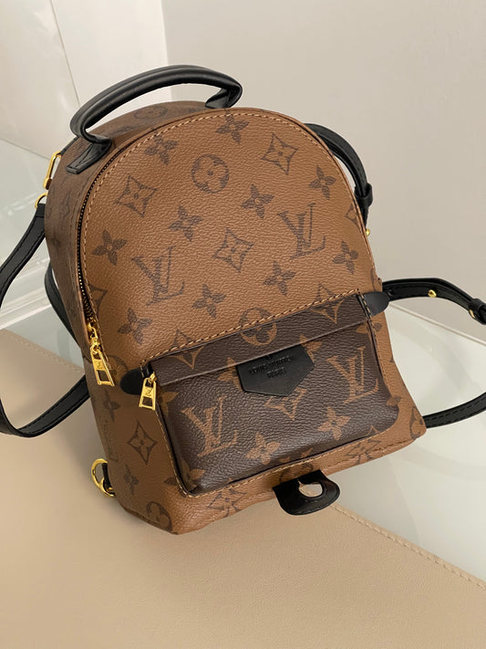 Two tone lv mini backpack