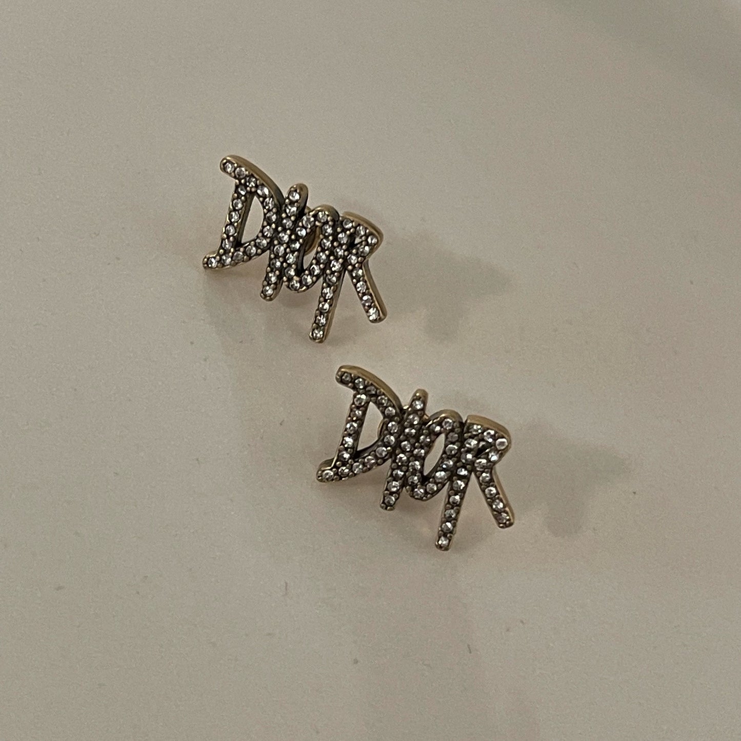 Dior rhinestone earrings