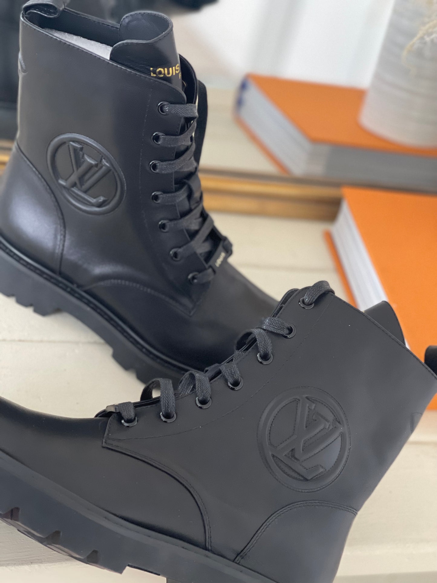 Lv combat boots