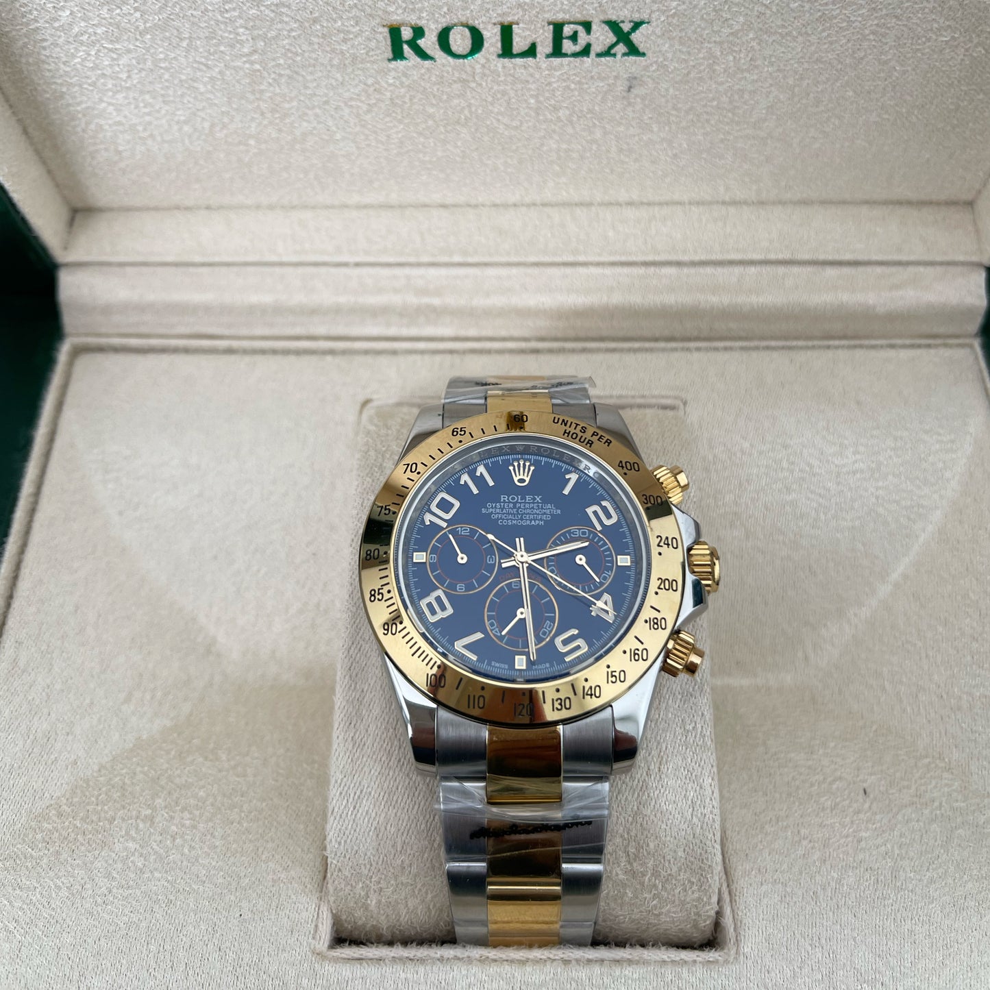 Blue face rolex