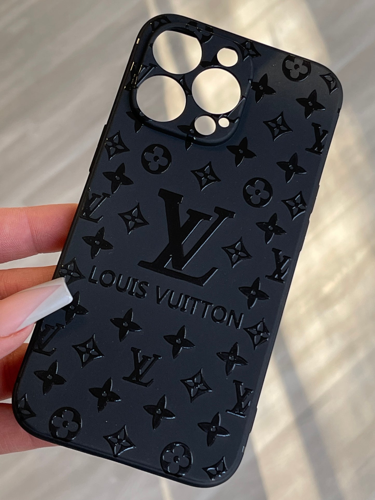 Black Lv phone case