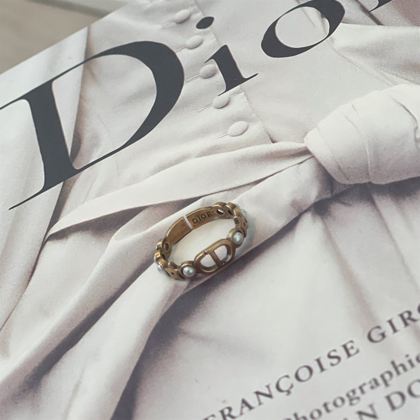 Dainty cd ring